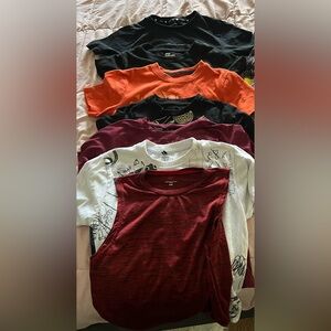 6 boys short sleeve t shirts sizes 7/8 and 8